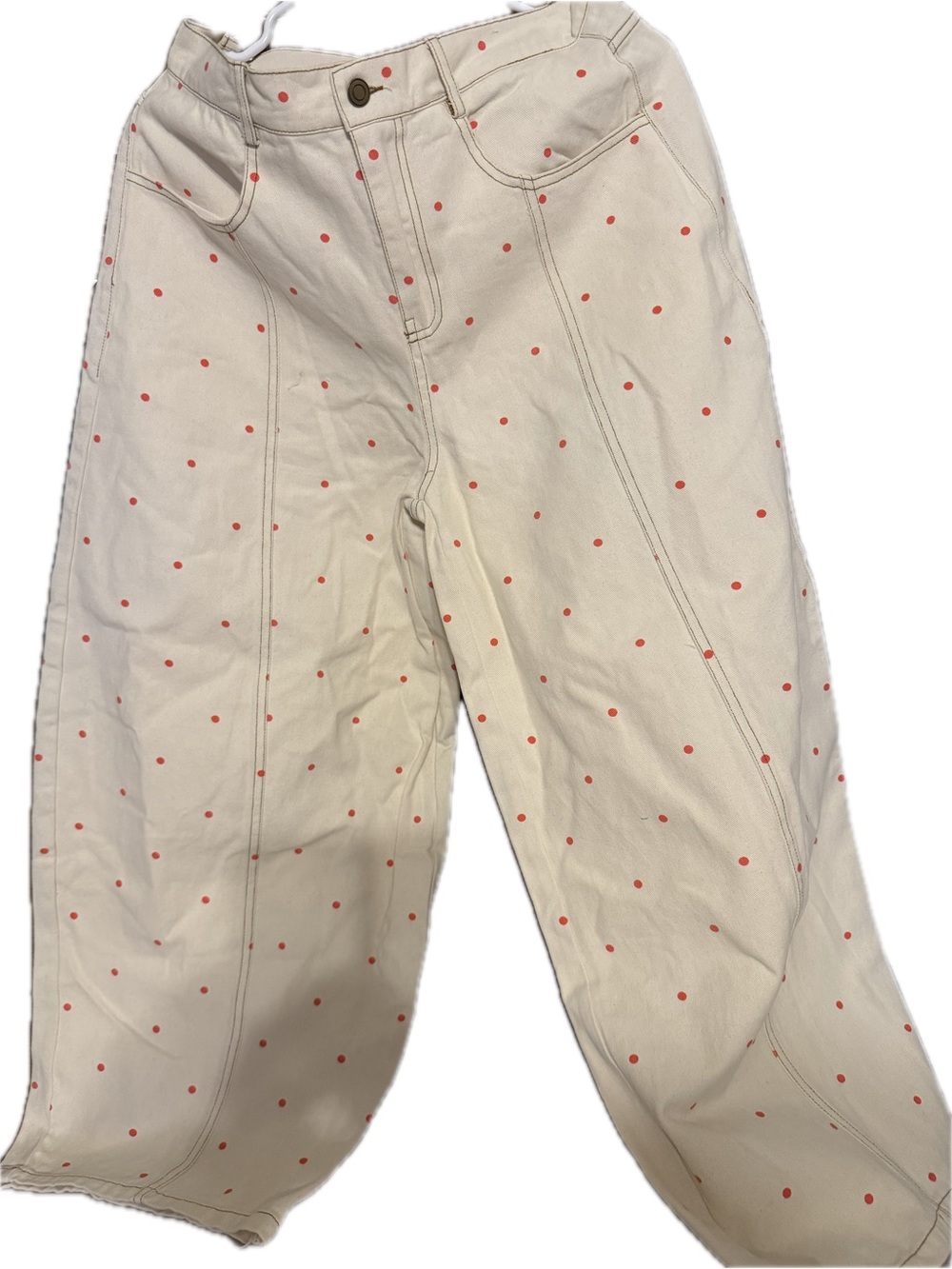 🍑 NWT Peach Love Polka Dot Pants — Size M